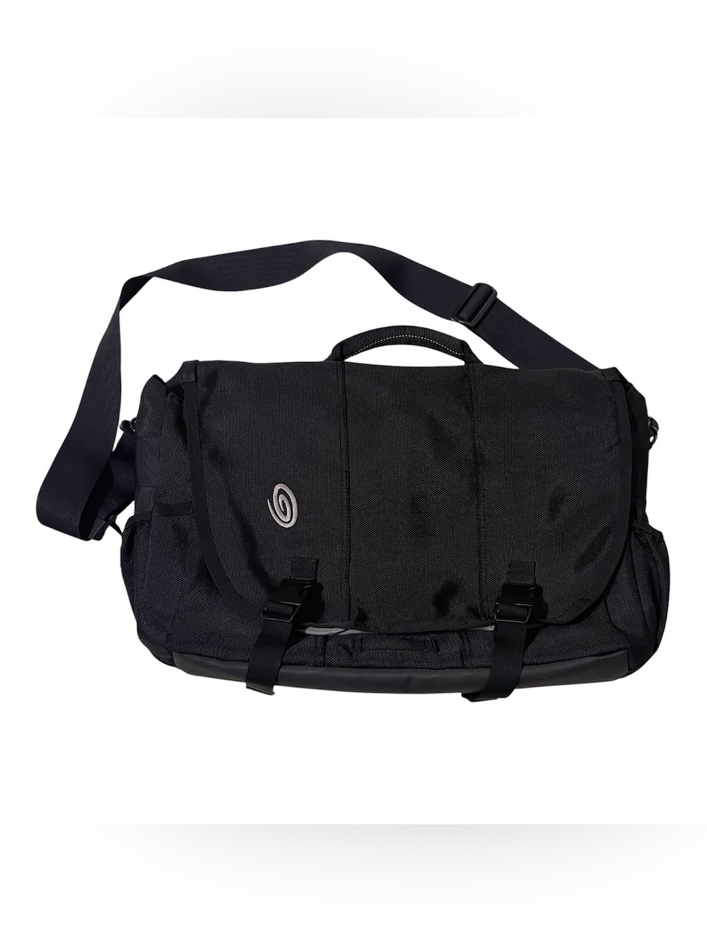 Timbuk2 Classic Messenger Bag Black Laptop  Ballistic Nylon Commuter